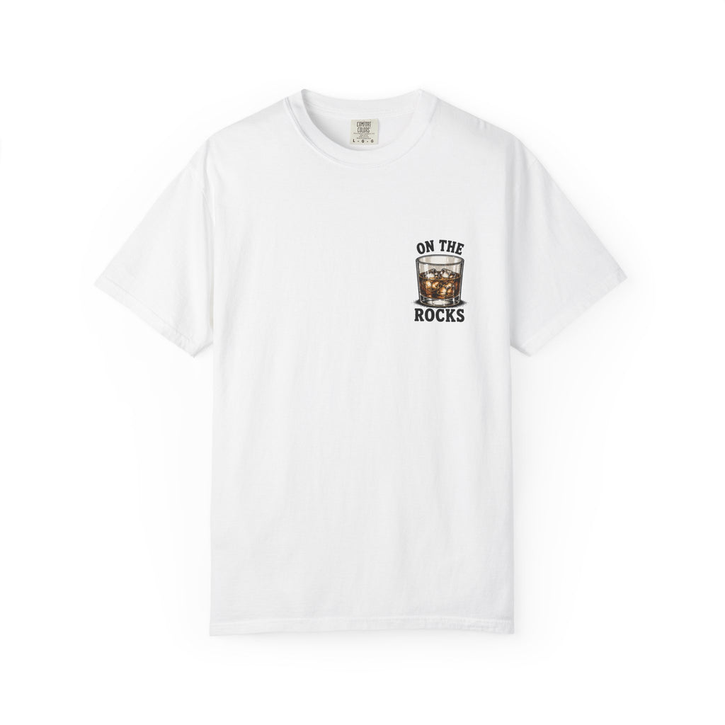 On The Rocks T-Shirt — Whiskey Glass Graphic Tee