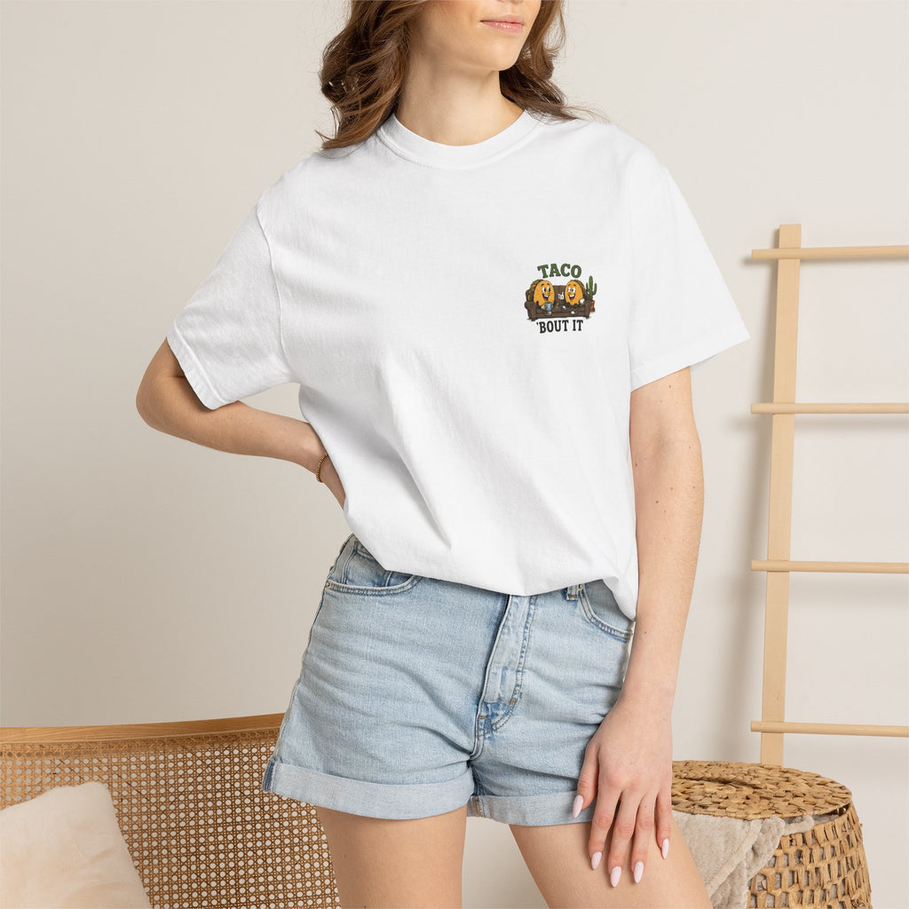 T-Shirt — "Taco 'Bout It" Funny Taco Graphic Tee