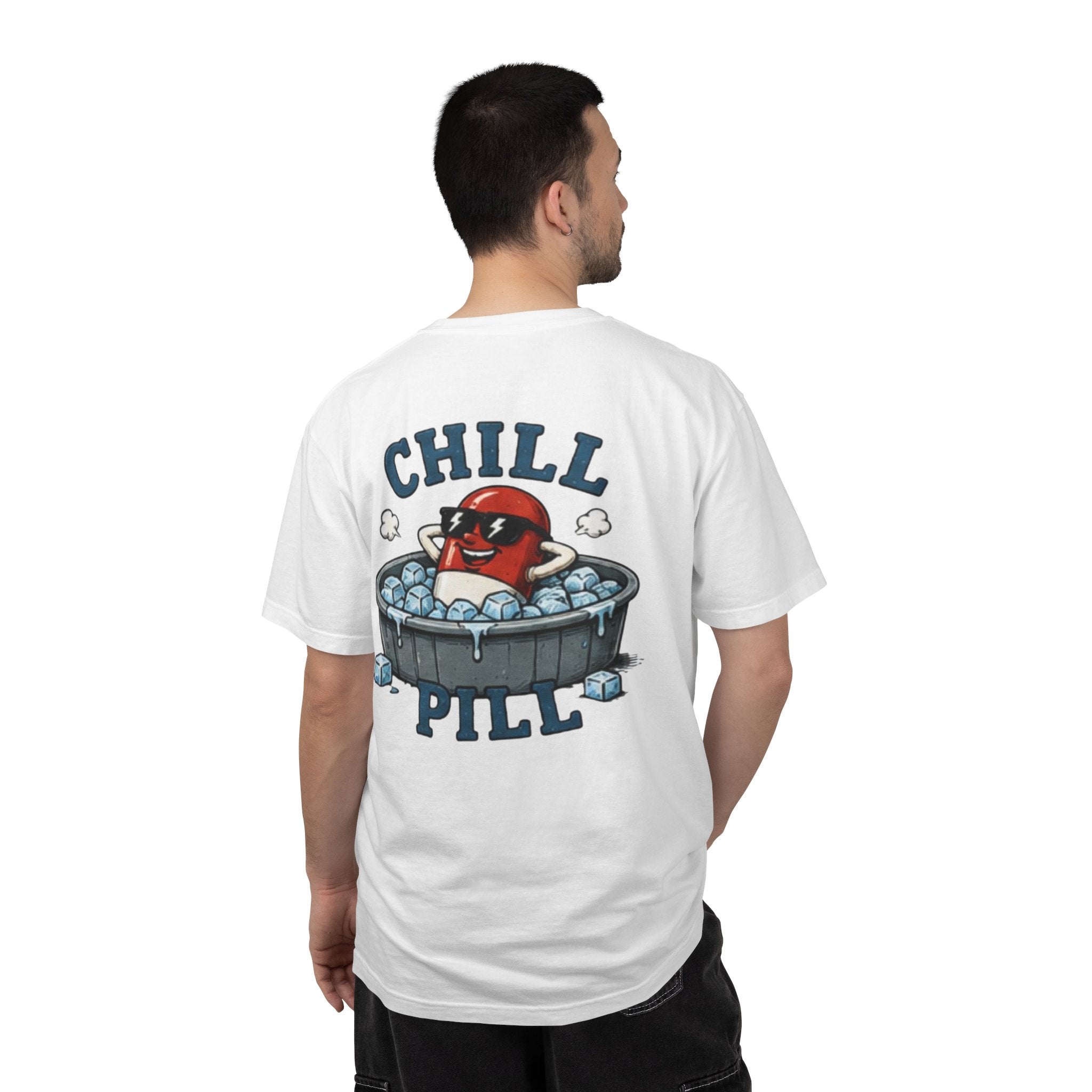Chill Pill T-Shirt — Funny Retro Capsule Cartoon Tee