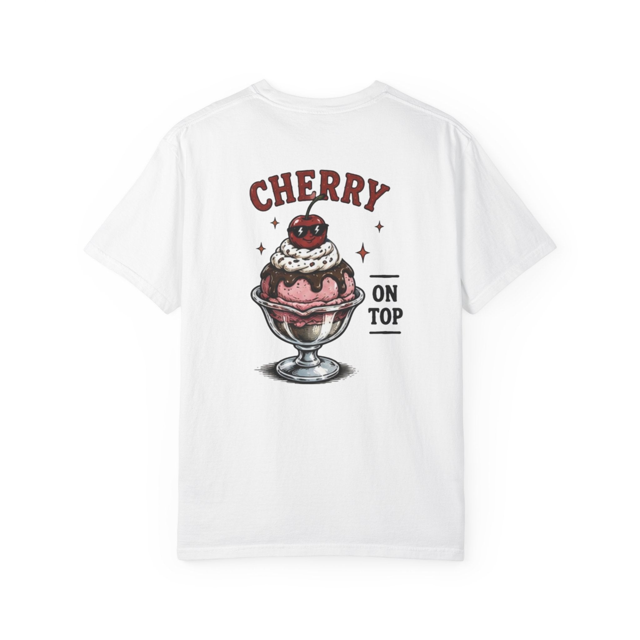 Cherry On Top T‑Shirt – Retro Ice Cream Sundae Graphic Tee