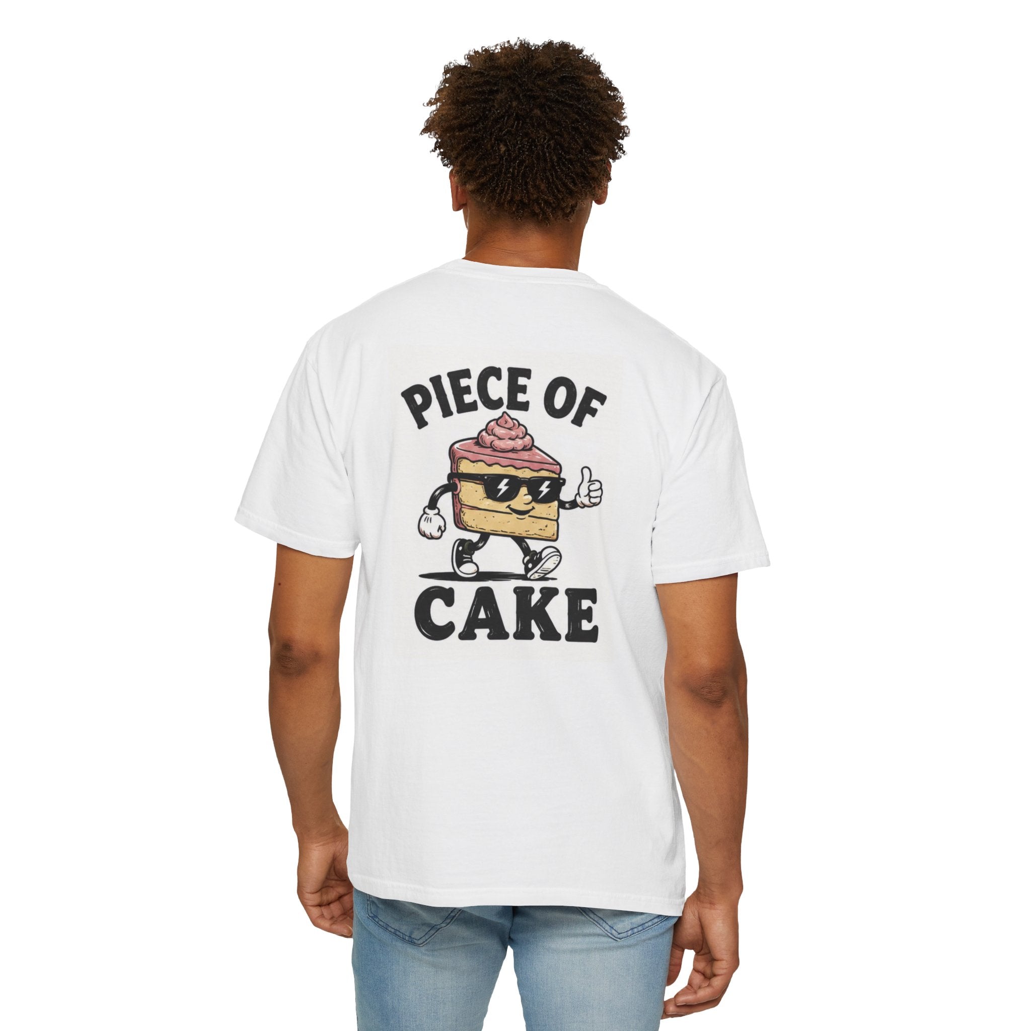Piece of Cake T-Shirt – Retro Cartoon Cake Graphic Tee