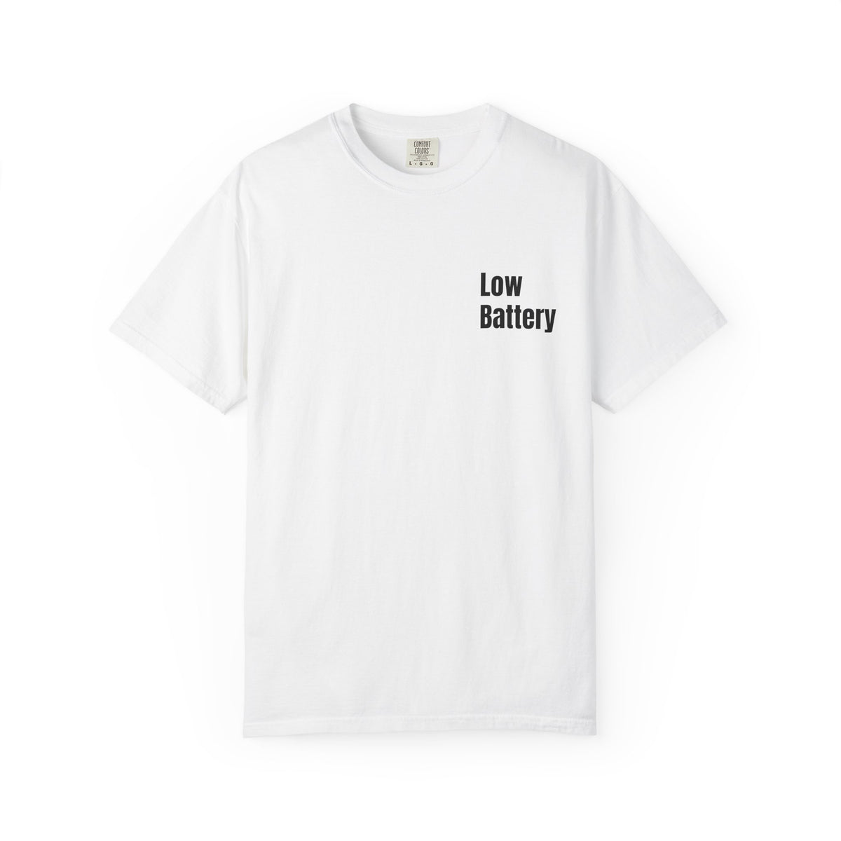 Low Battery T-Shirt — Funny 1% Phone Cartoon Tee