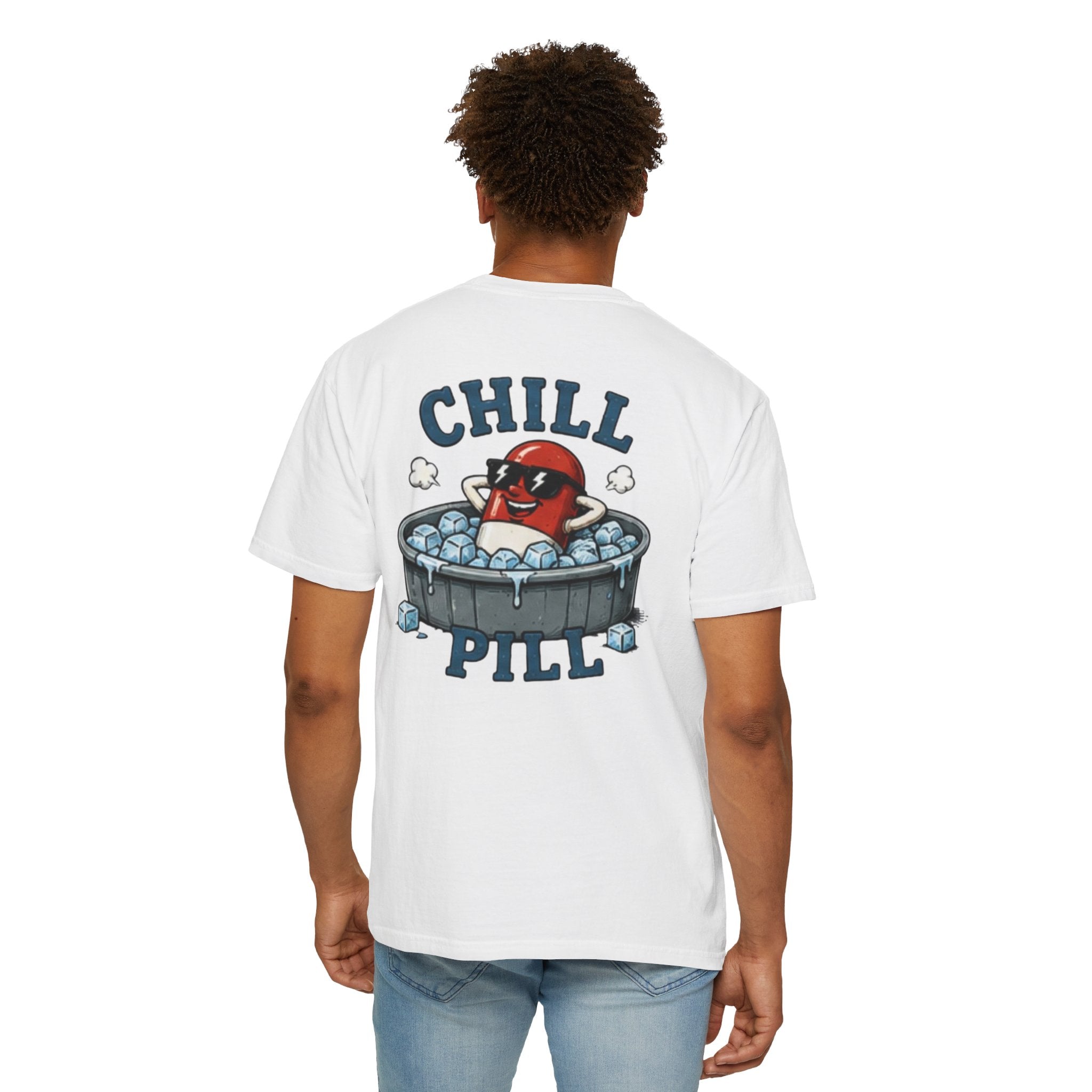 Chill Pill T-Shirt — Funny Retro Capsule Cartoon Tee