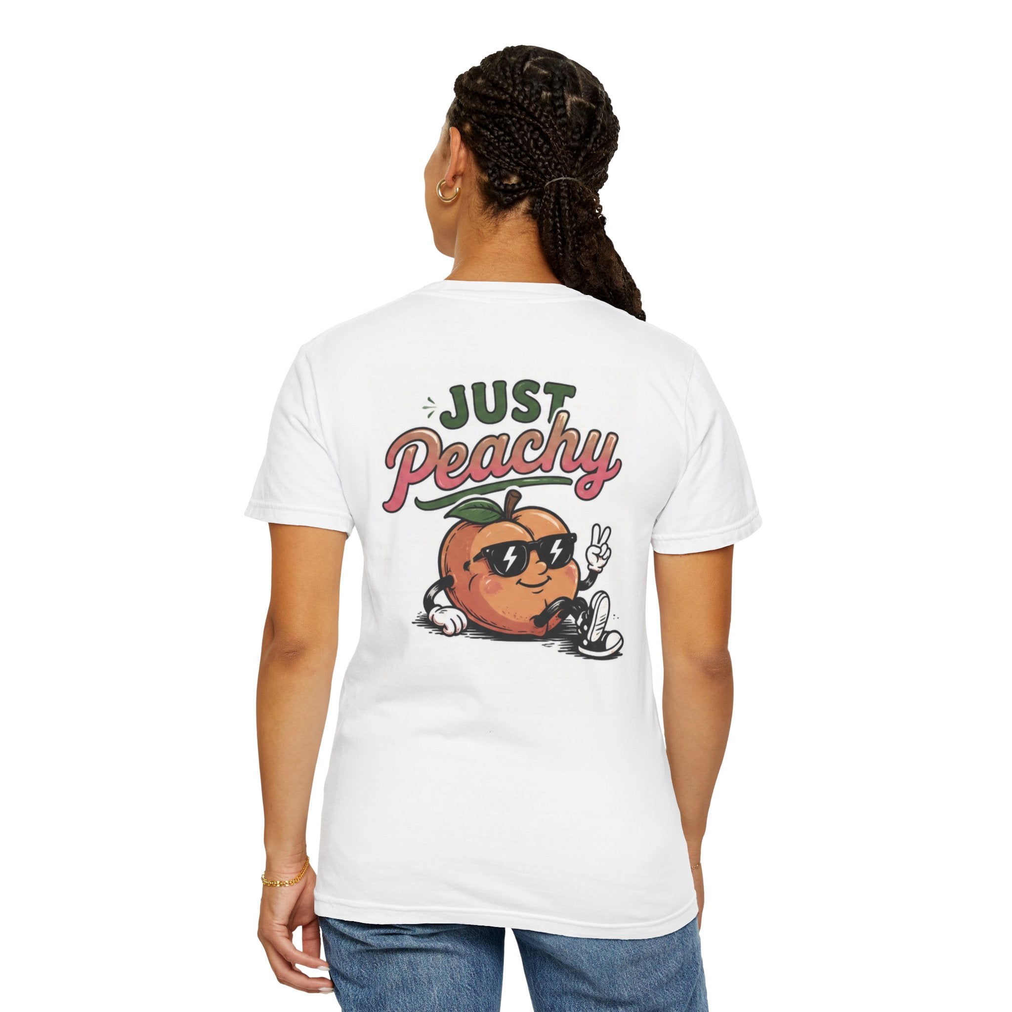 Just Peachy T-Shirt — Vintage Cool Peach Graphic Tee