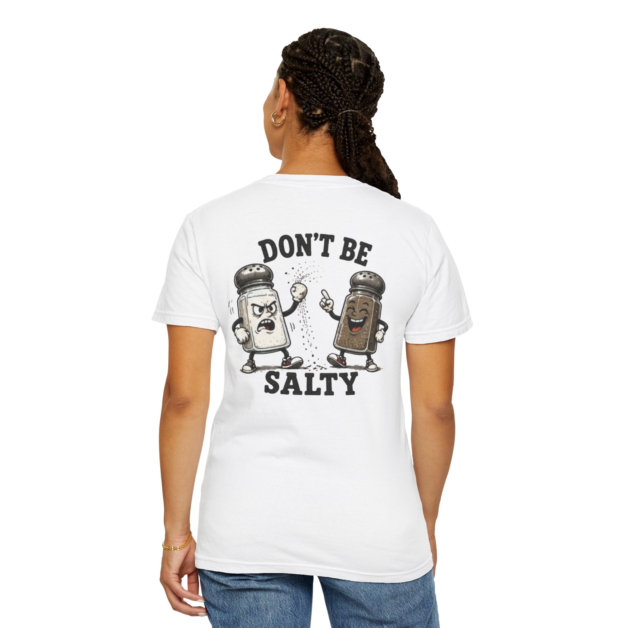 Don't Be Salty T-Shirt – Salt & Pepper Cartoon Graphic Tee