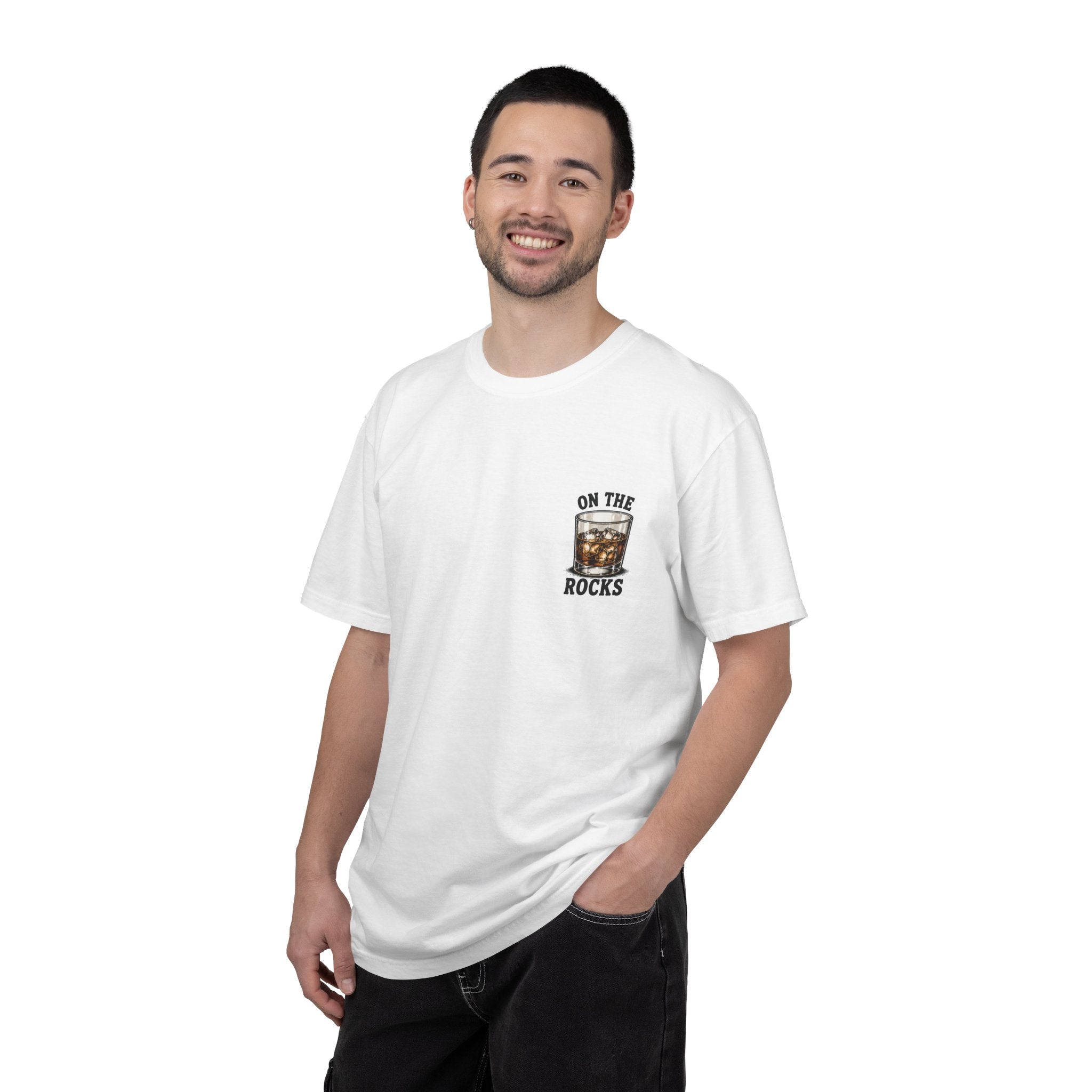 On The Rocks T-Shirt — Whiskey Glass Graphic Tee