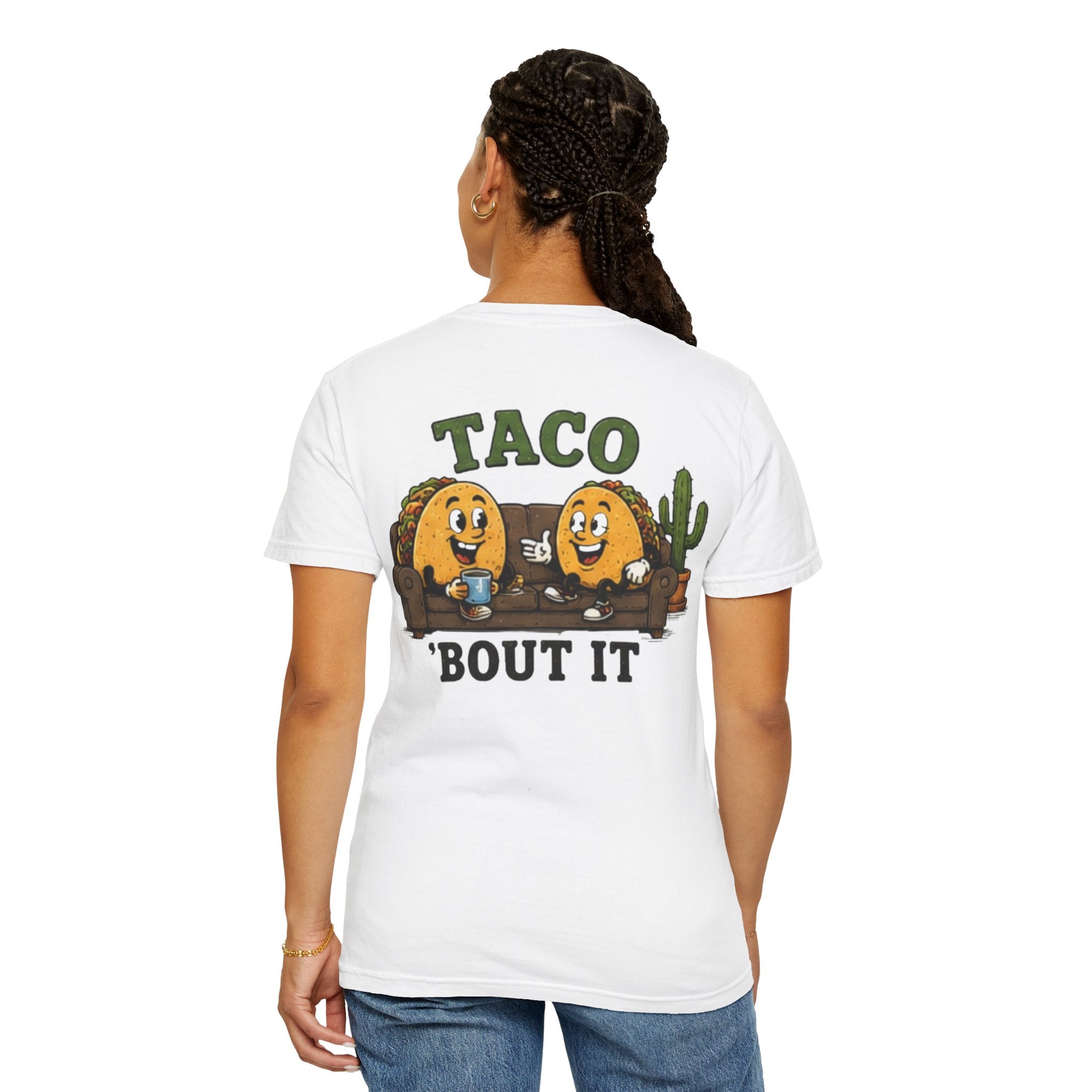 T-Shirt — "Taco 'Bout It" Funny Taco Graphic Tee
