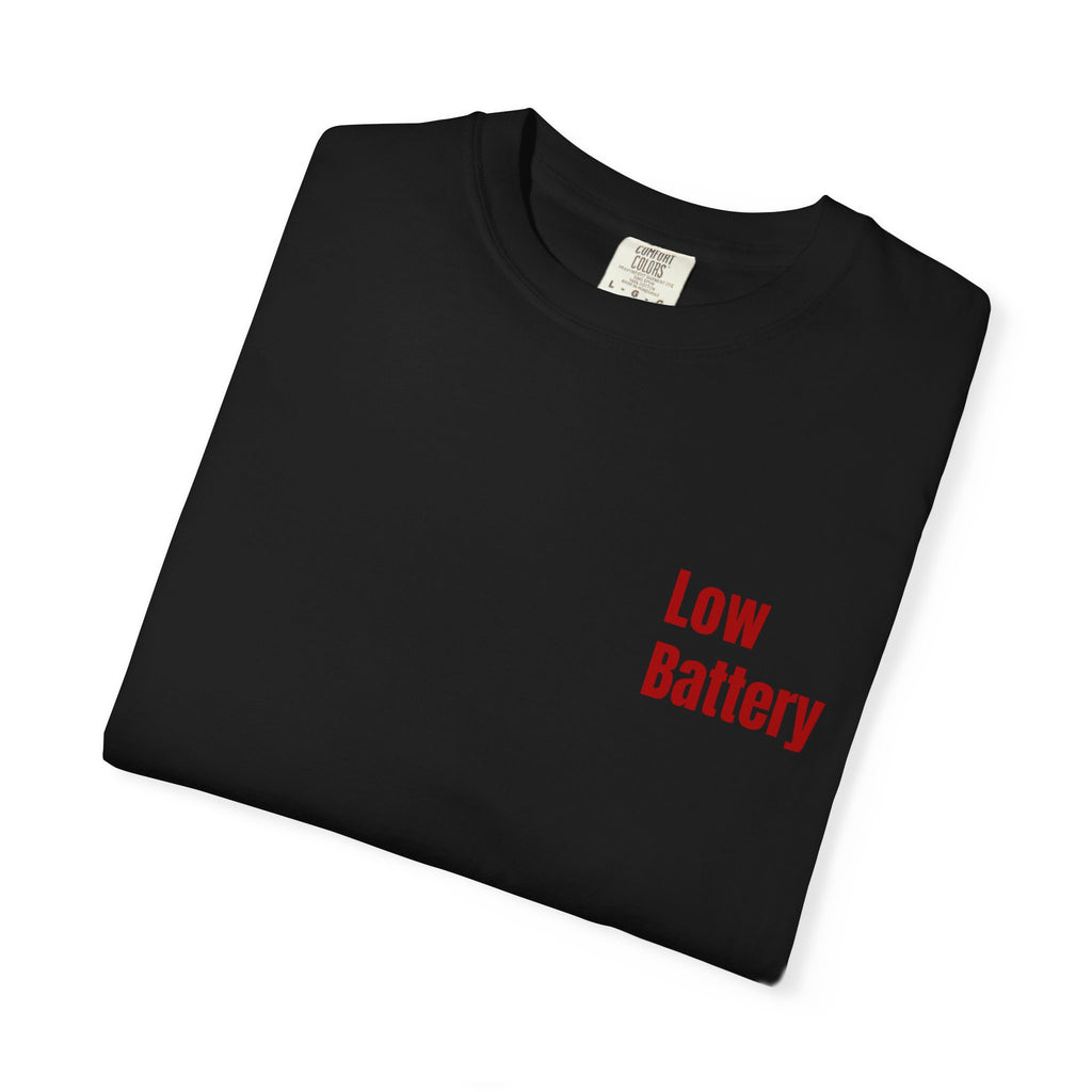Low Battery T-Shirt — Funny Drained Phone Graphic Tee