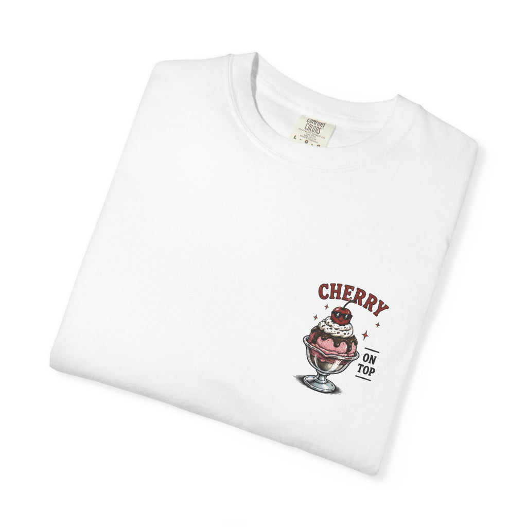 Cherry On Top T‑Shirt – Retro Ice Cream Sundae Graphic Tee