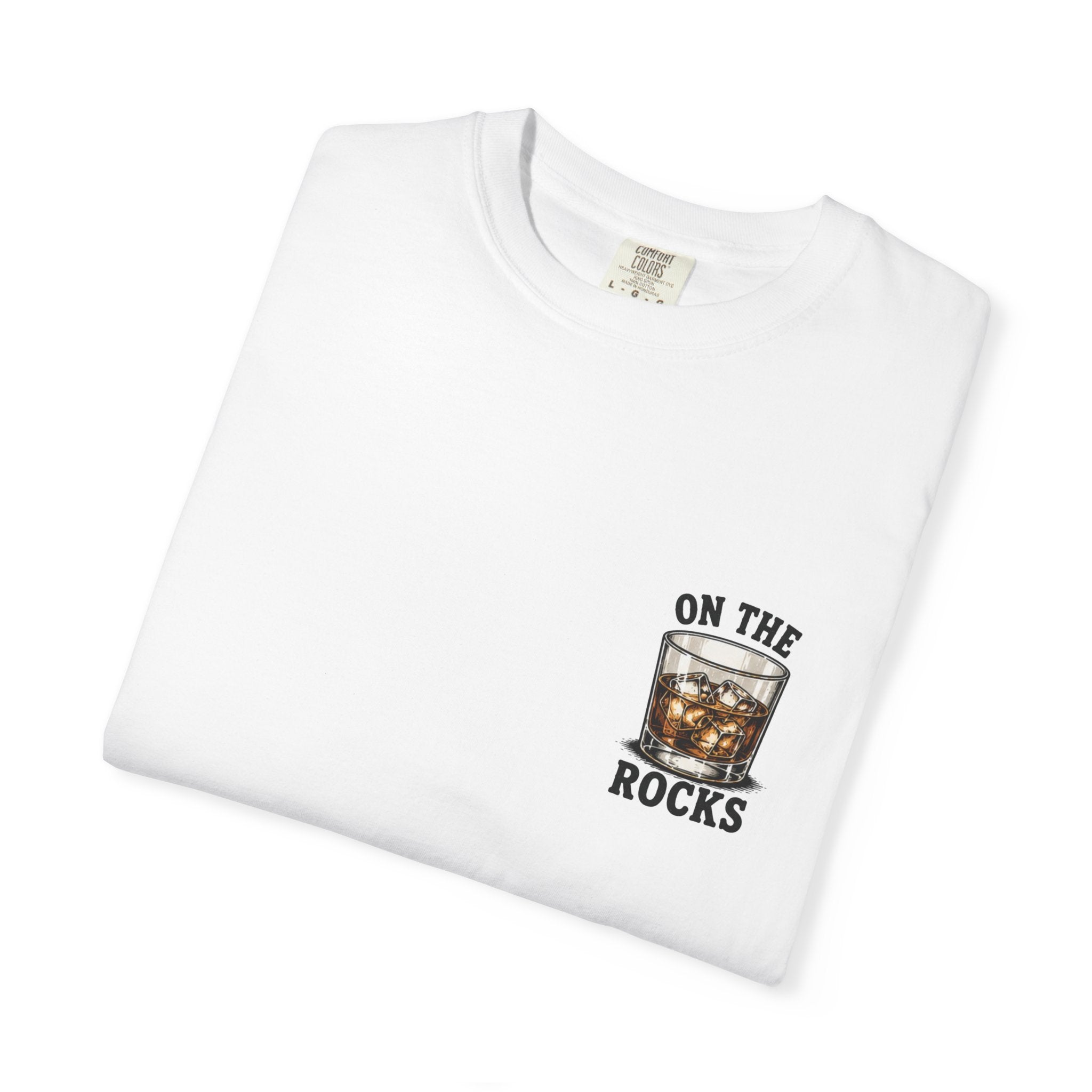 On The Rocks T-Shirt — Whiskey Glass Graphic Tee
