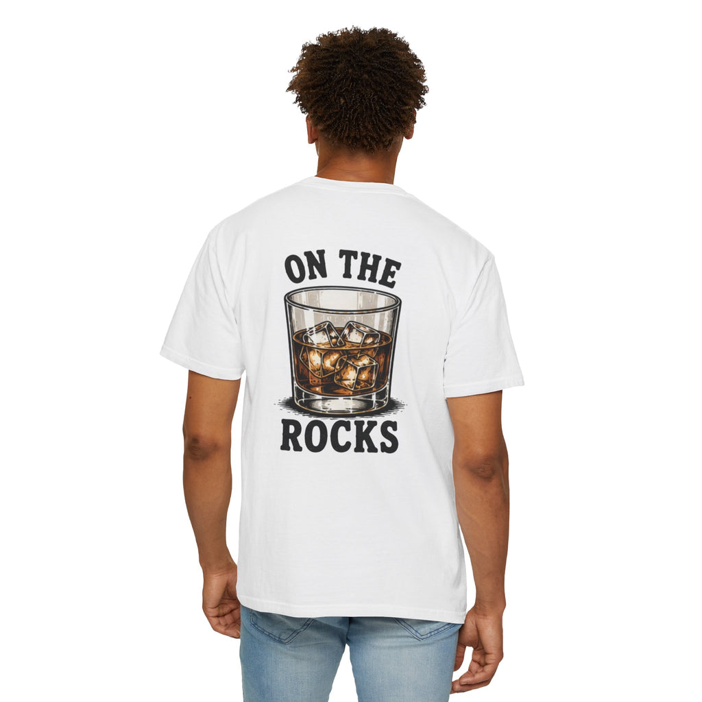 On The Rocks T-Shirt — Whiskey Glass Graphic Tee