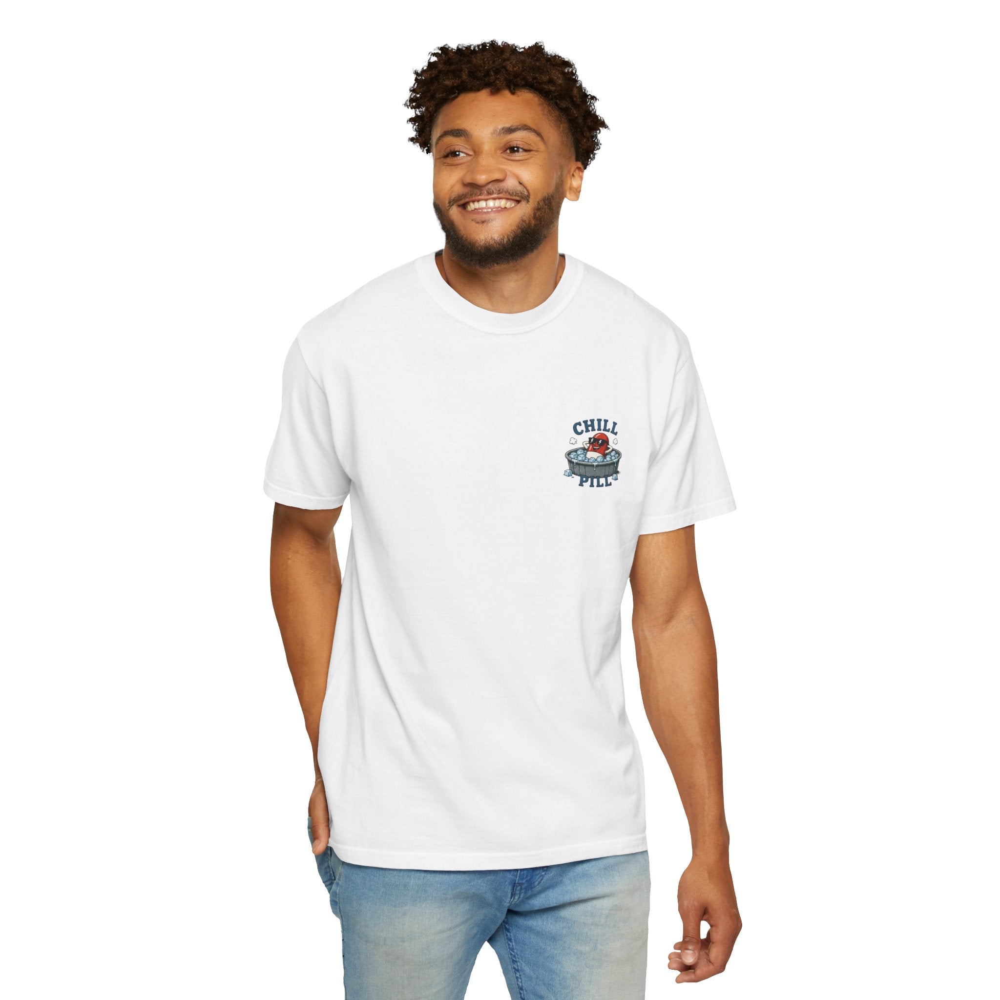 Chill Pill T-Shirt — Funny Retro Capsule Cartoon Tee