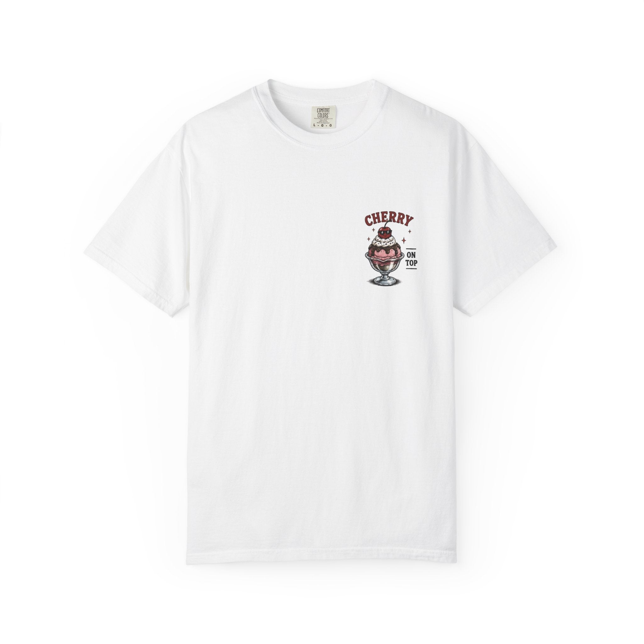 Cherry On Top T‑Shirt – Retro Ice Cream Sundae Graphic Tee