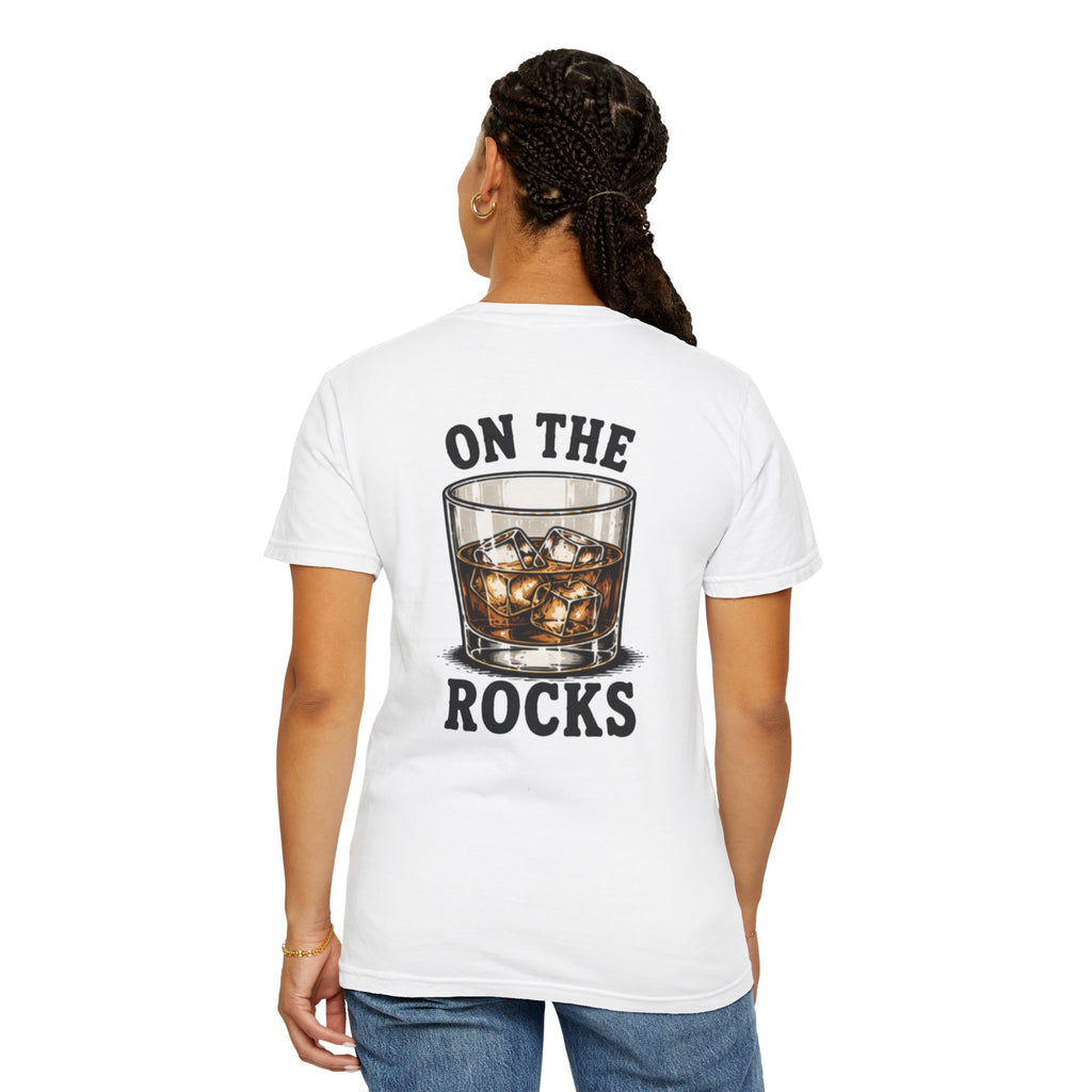 On The Rocks T-Shirt — Whiskey Glass Graphic Tee
