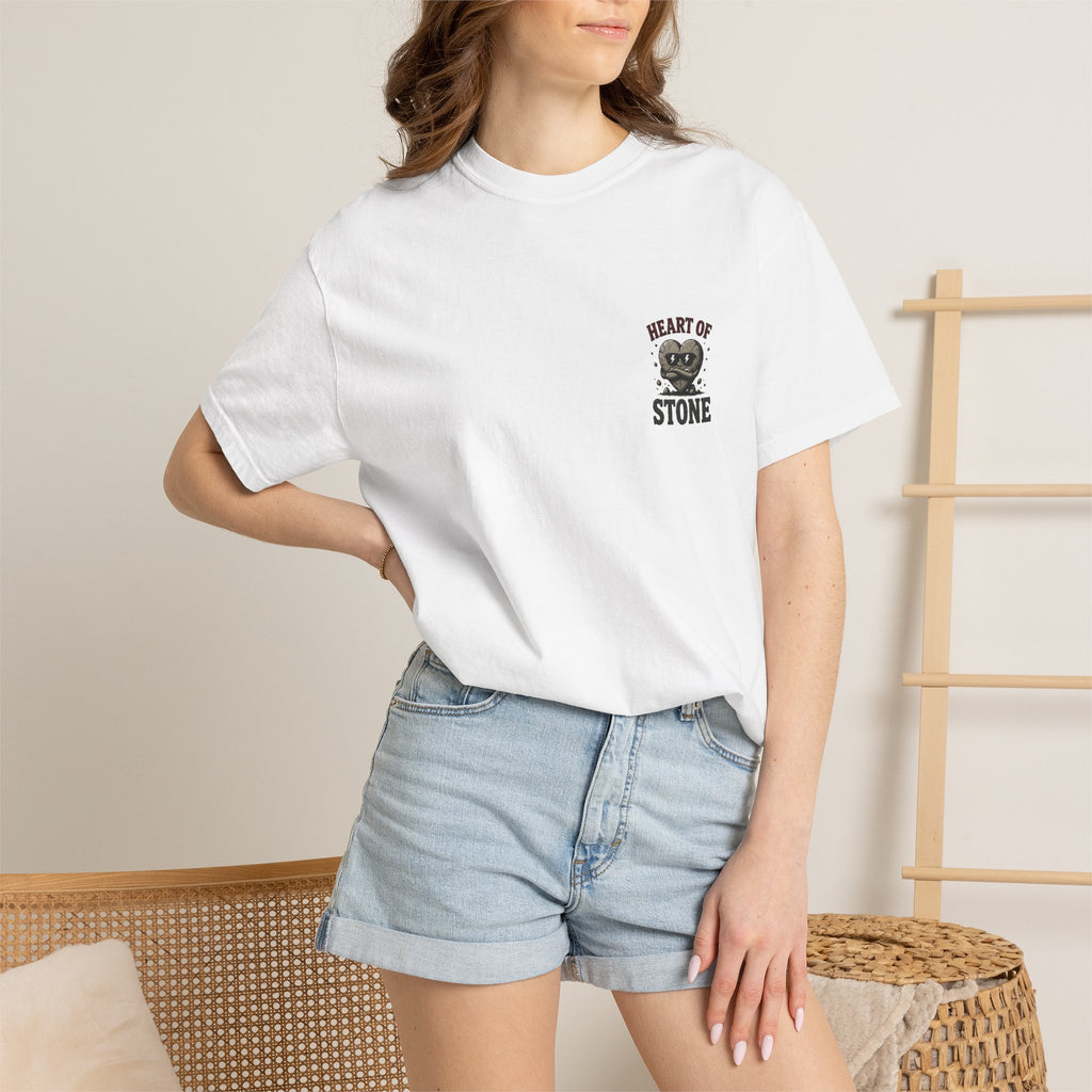 Heart of Stone T-Shirt — Vintage Stone Heart Graphic Tee