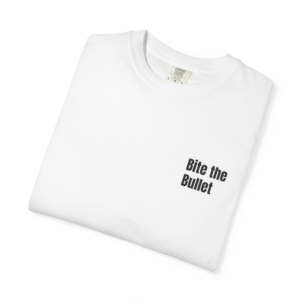 Graphic T-Shirt — "Bite the Bullet" Cartoon Bullet Crewneck