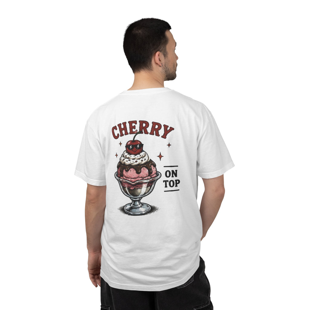 Cherry On Top T‑Shirt – Retro Ice Cream Sundae Graphic Tee