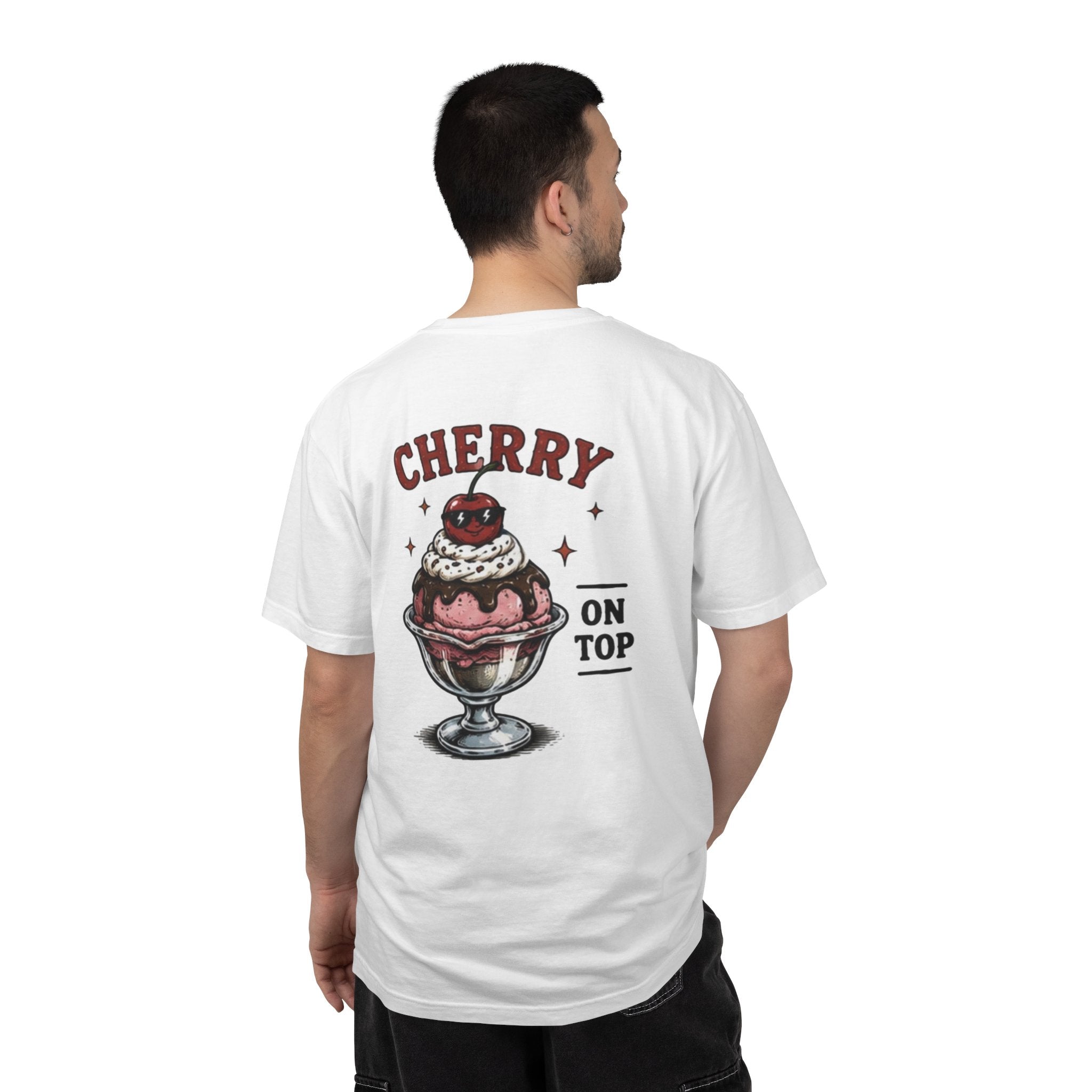 Cherry On Top T‑Shirt – Retro Ice Cream Sundae Graphic Tee