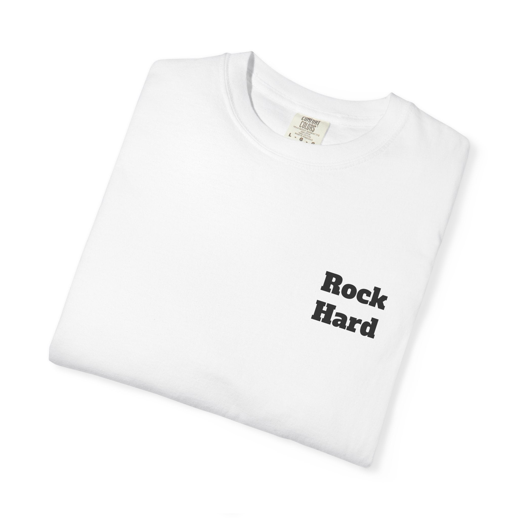 Rock Hard T-Shirt — Funny Weightlifting Rock Graphic Tee