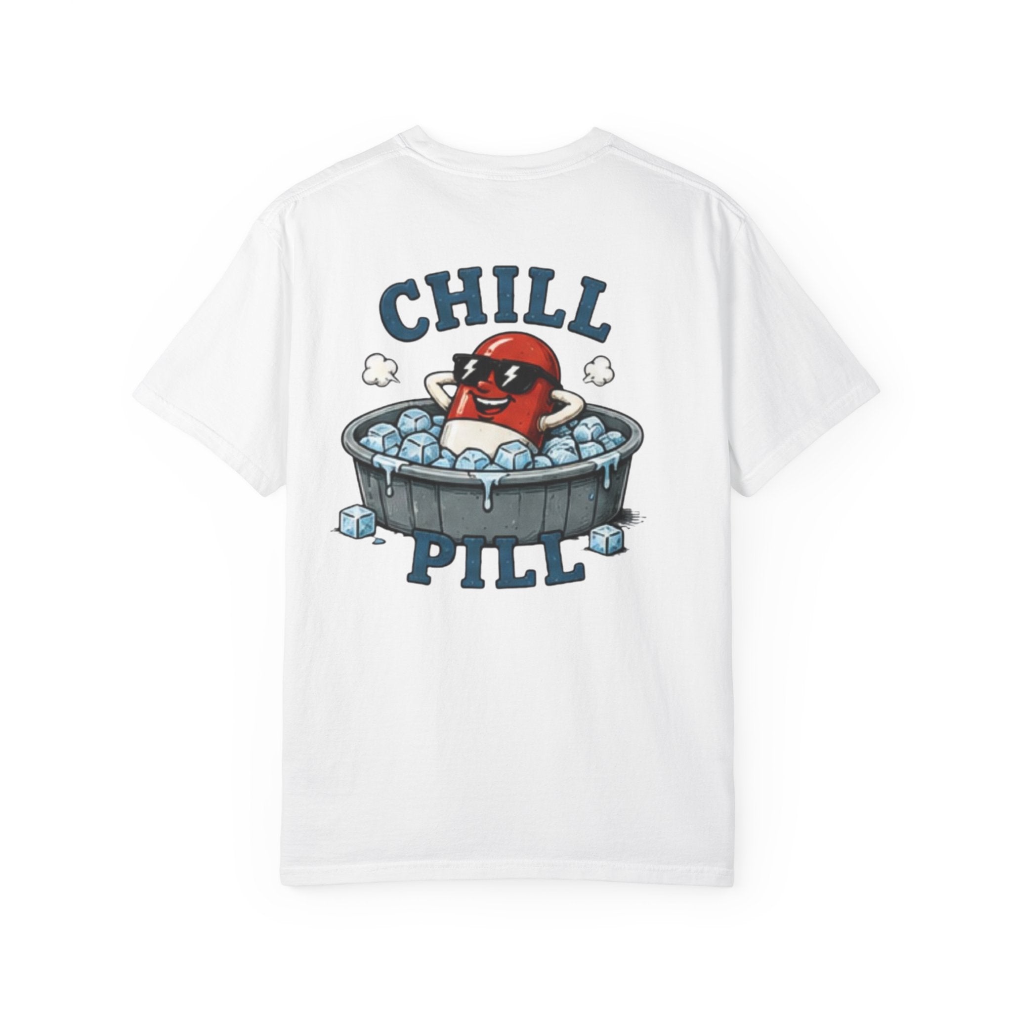 Chill Pill T-Shirt — Funny Retro Capsule Cartoon Tee