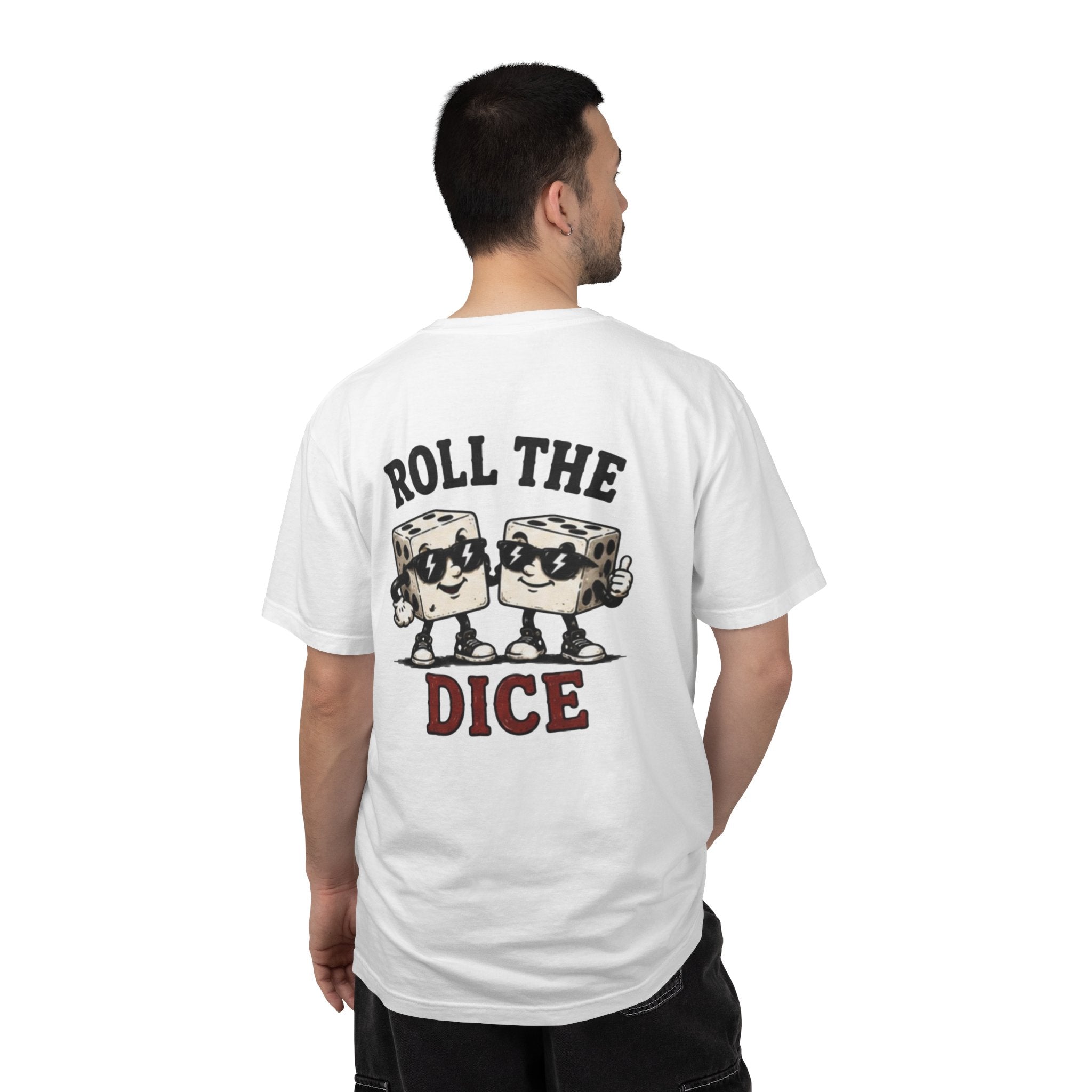 Roll The Dice T‑Shirt – Vintage Dice Cartoon Game Tee