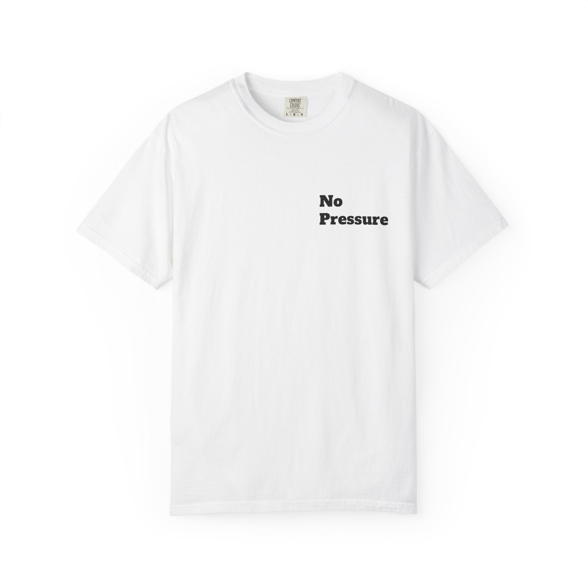 No Pressure Diamond T-Shirt — Relaxed Graphic Tee with 'No Pressure' Design