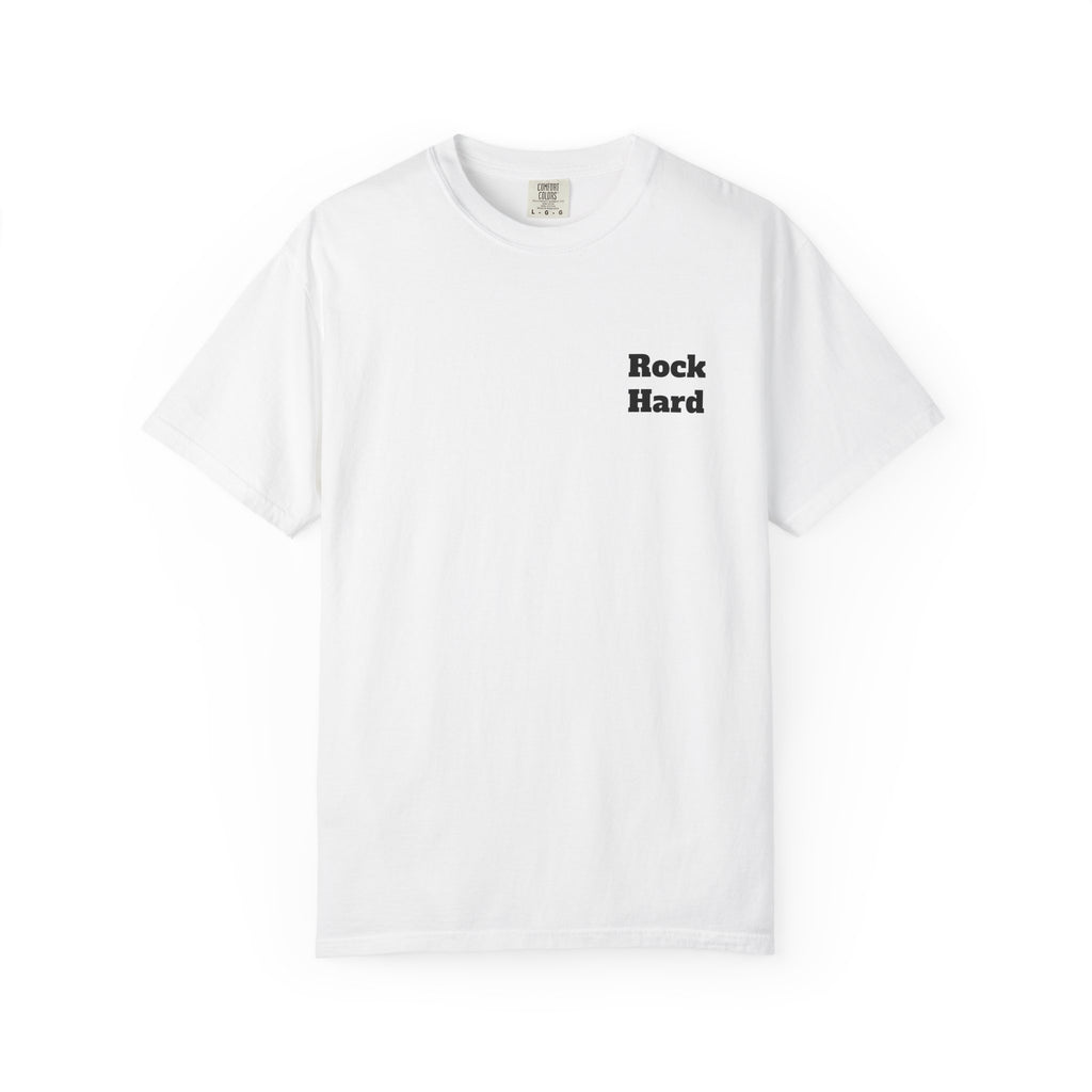 Rock Hard T-Shirt — Funny Weightlifting Rock Graphic Tee