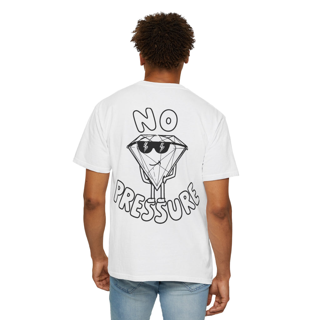 No Pressure Diamond T-Shirt — Relaxed Graphic Tee with 'No Pressure' Design