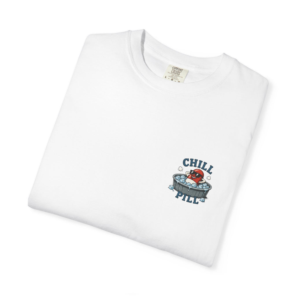 Chill Pill T-Shirt — Funny Retro Capsule Cartoon Tee